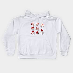 Santa Claus Faces Kids Hoodie